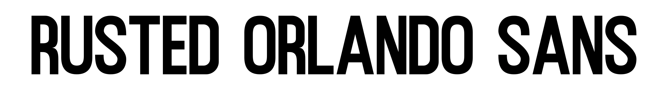 Rusted Orlando Sans